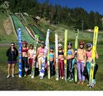 Fly girls training at Steamboat